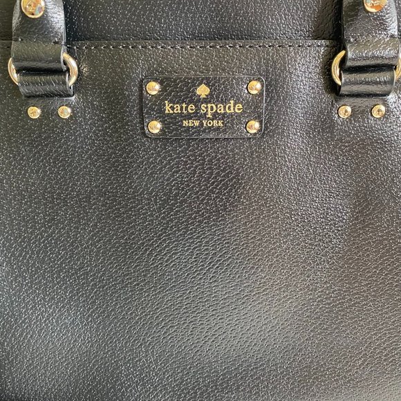 Kate Spade Durham Wellesley Black Leather Crossbody Bag - Picture 2 of 11